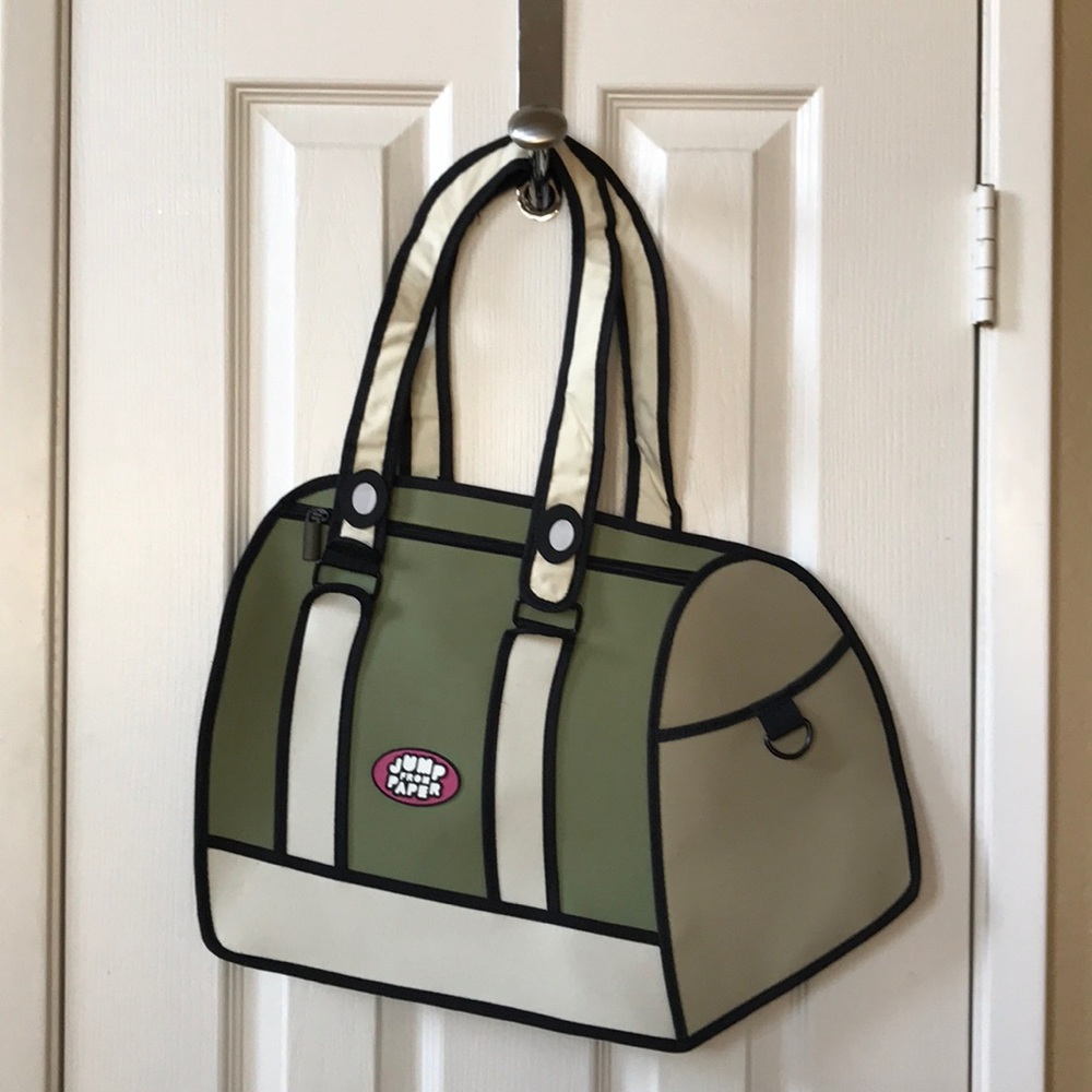 Jump from paper illusion bag